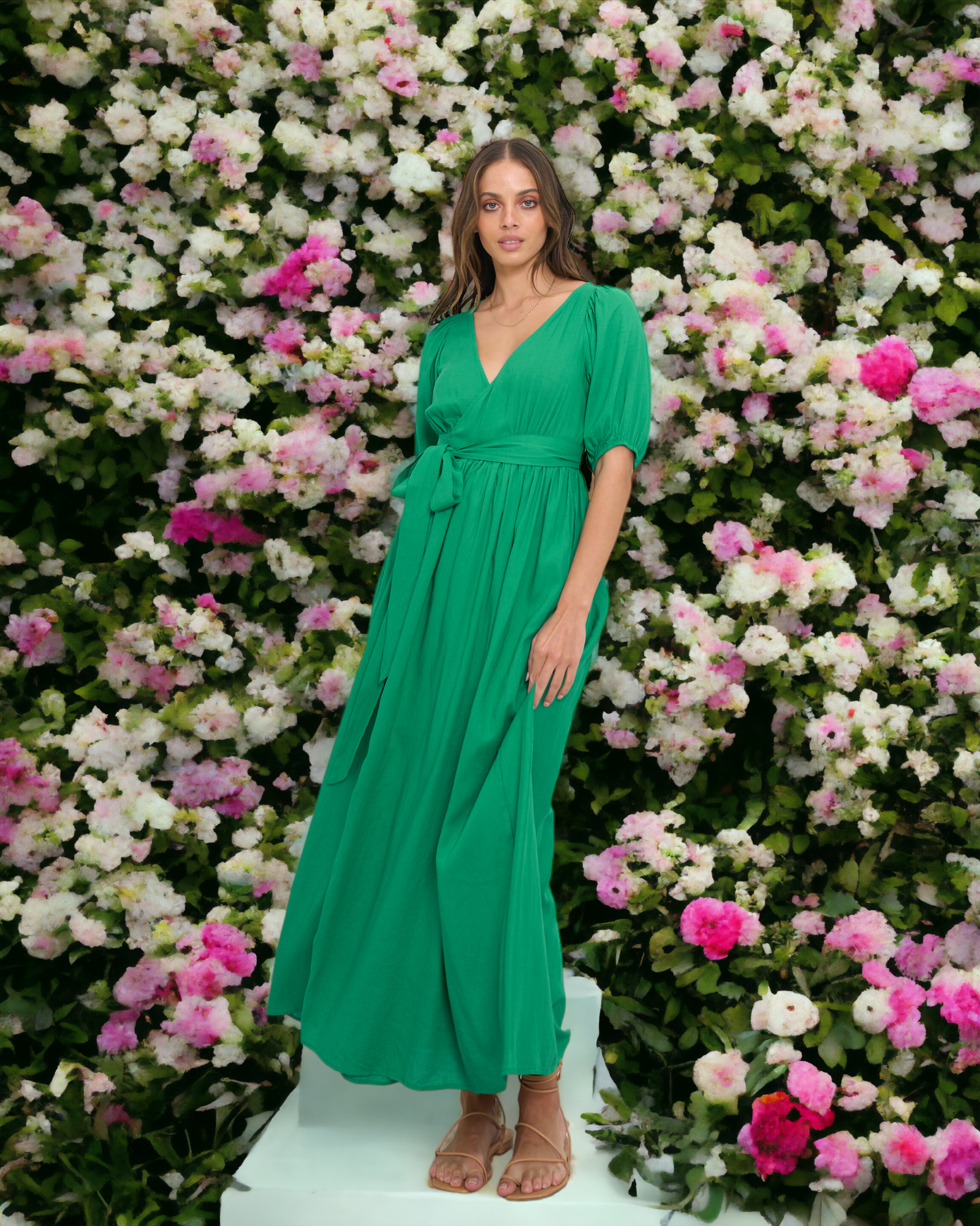 Lalorah Wrap Maxi Dress