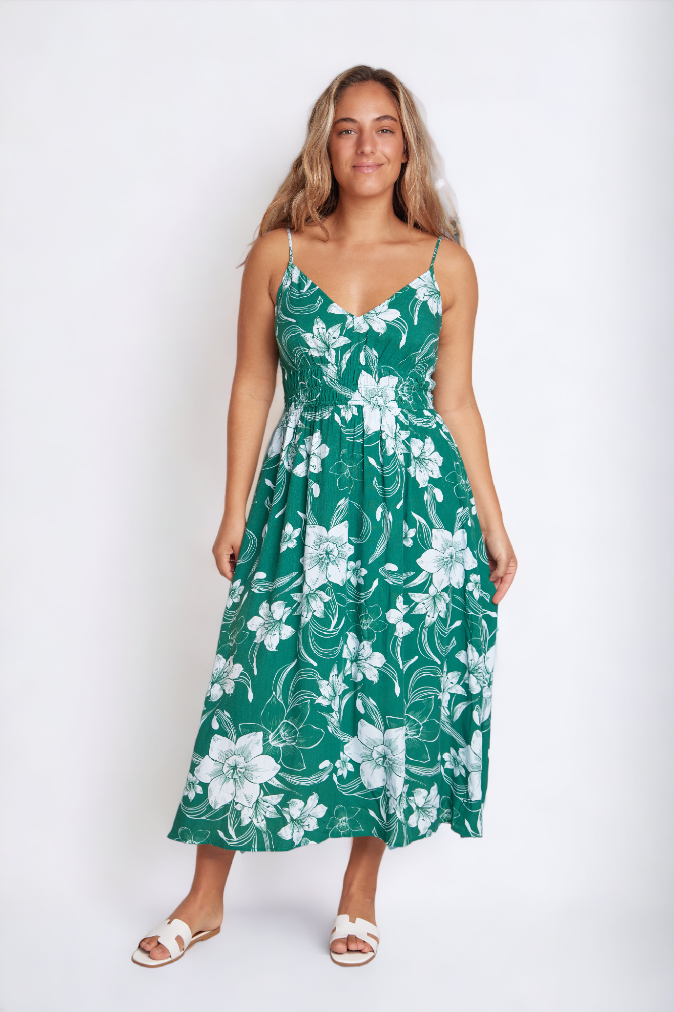 Hibiscus Bloom Maxi Dress