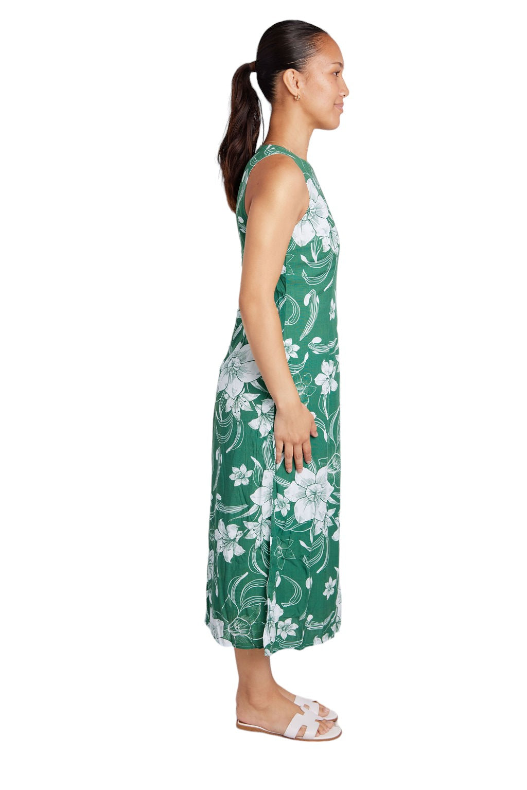 Hibiscus Bloom Sleeveless Dress