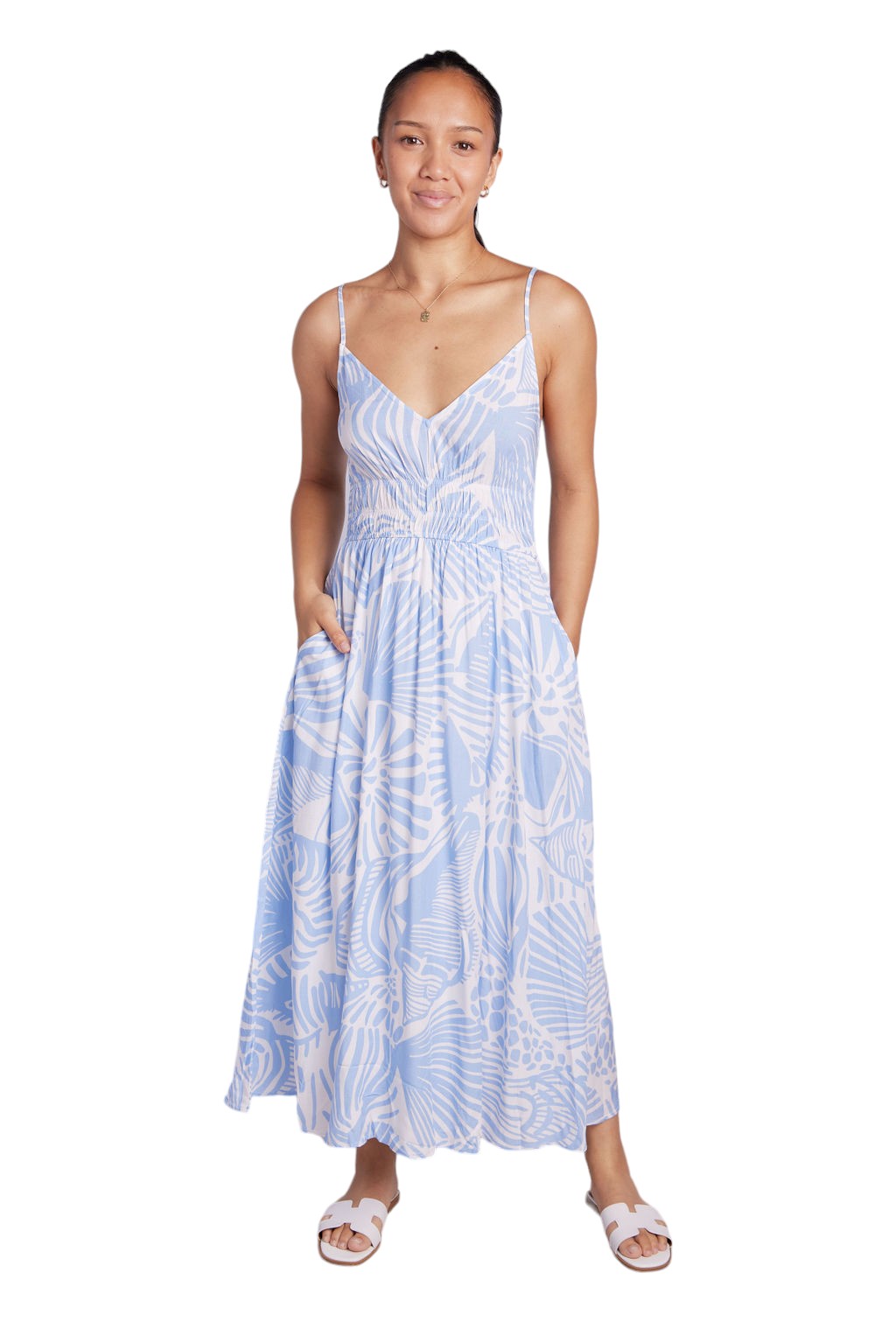 chinese dress ladies Kai Crochet Maxi Dress L main image 1